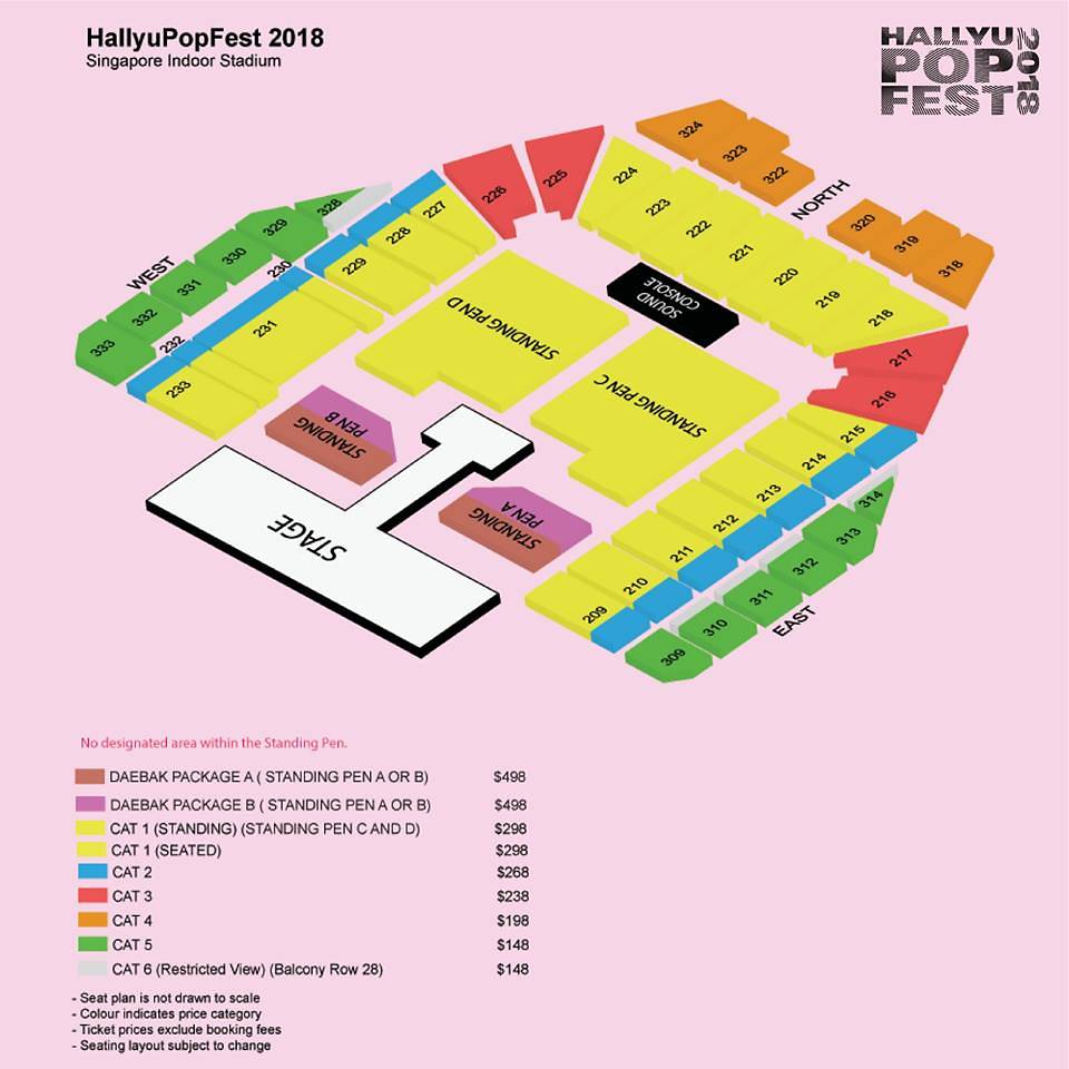 HallyuPopFest 2018 seating plan