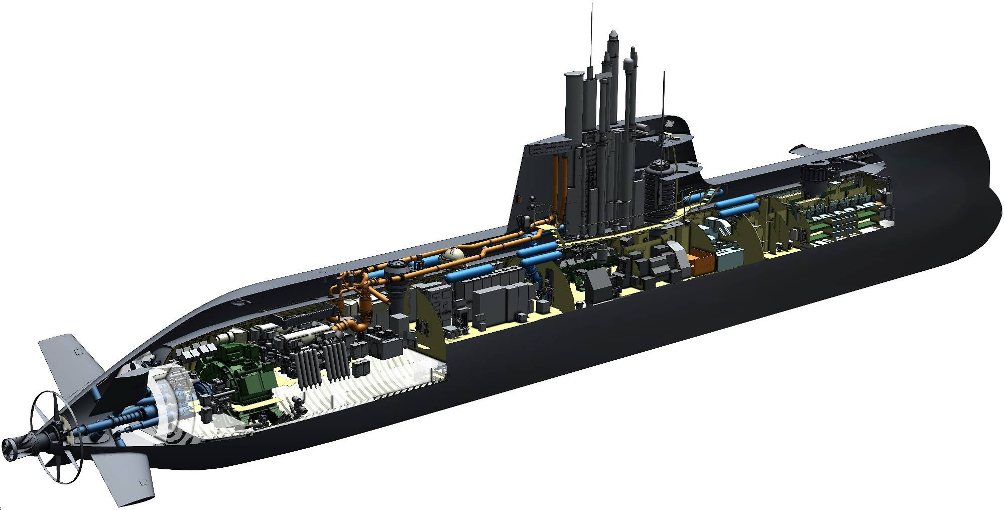 type 218sg submarine graphic