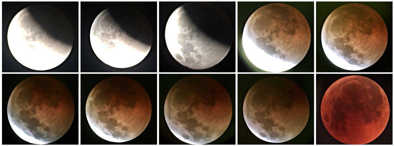 Eclipse moon phases