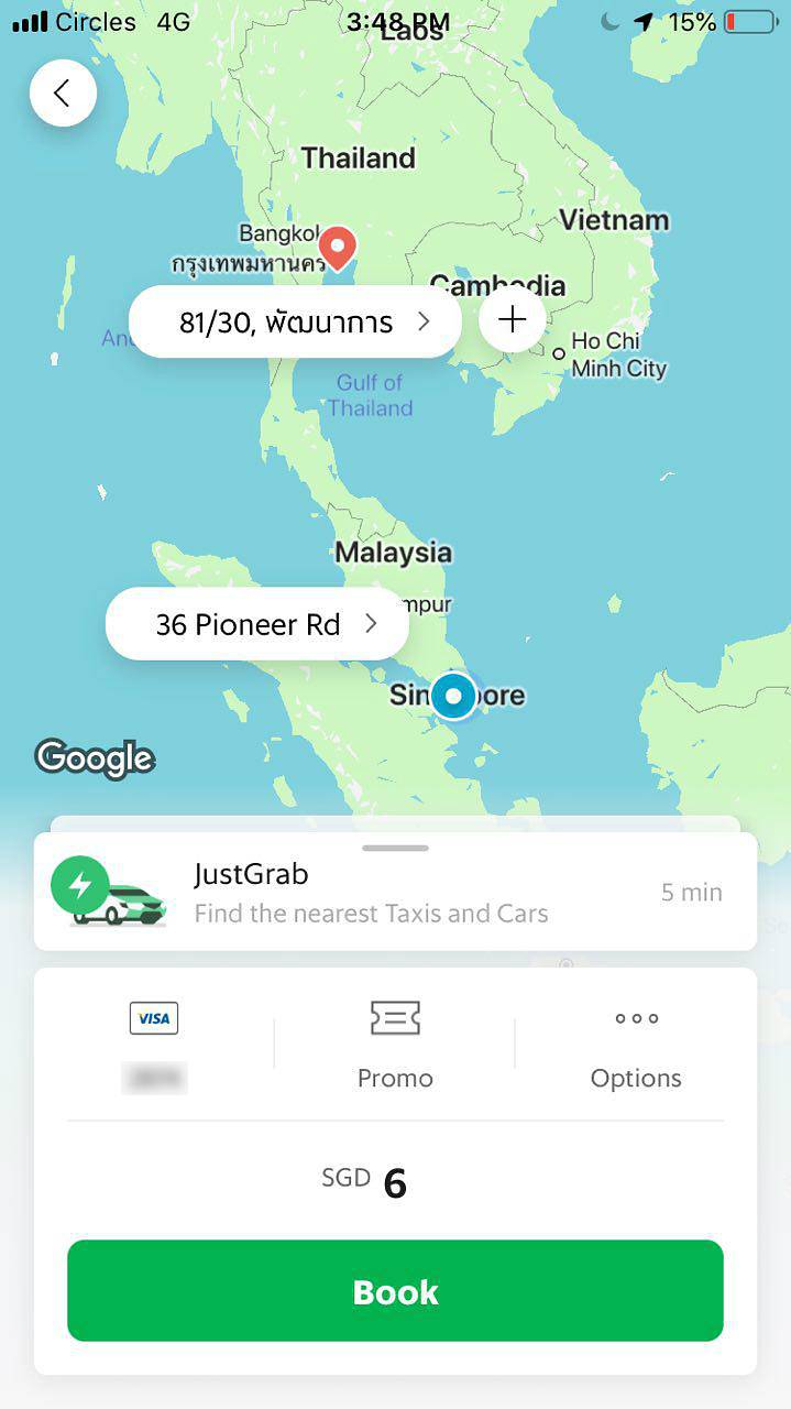 ride hailing app grab appeared to encounter a glitch on thursday, oct 25 where all rides cost S$6