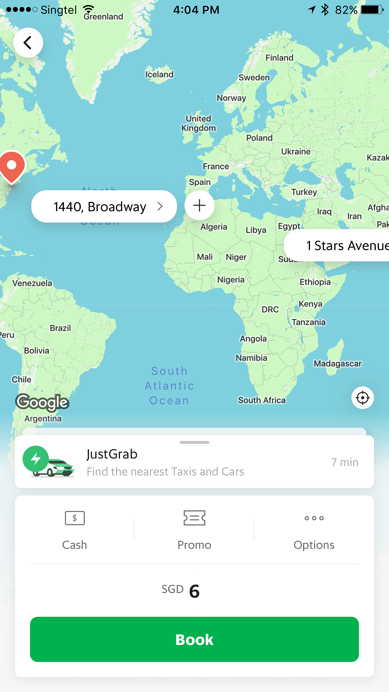 grab system error S$6 fares