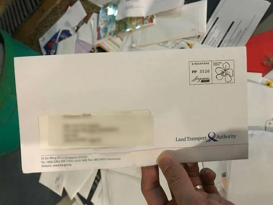 One of the letters that was found in a rubbish bin in Ang Mo Kio