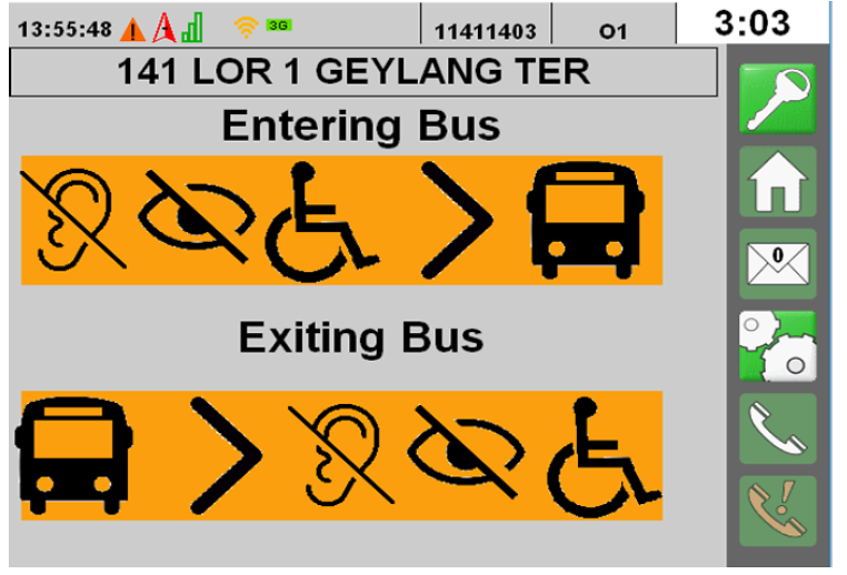 Bus mobile app for commuters with special needs