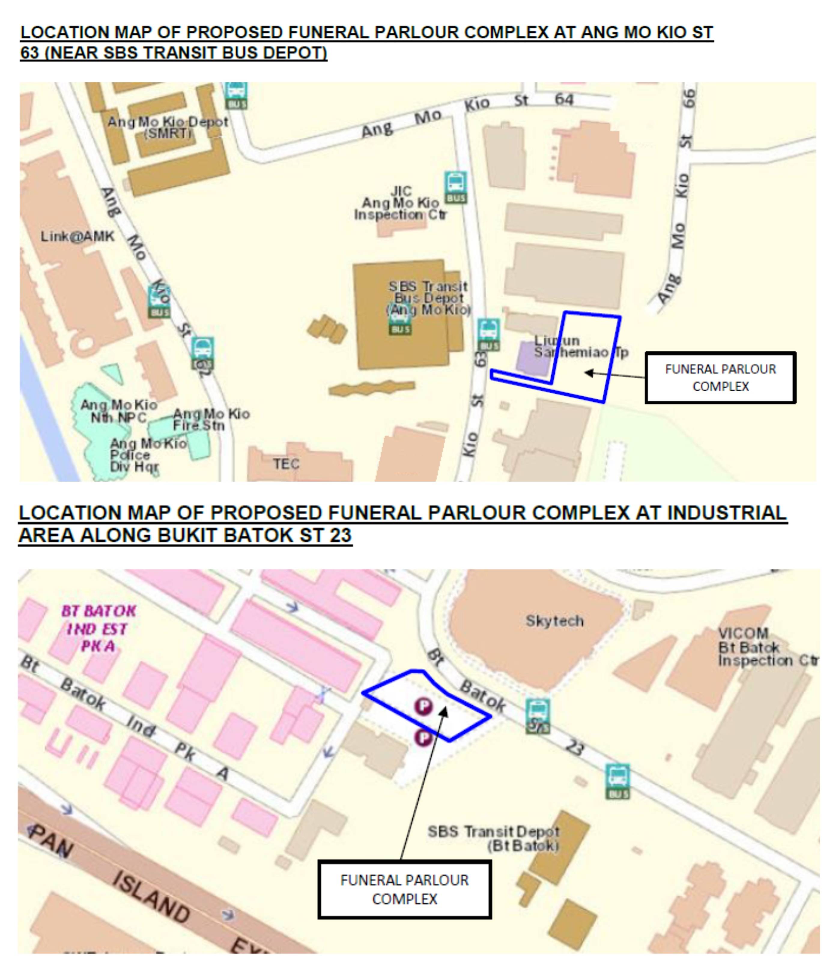 National Environment Agency four new funeral parlour sites 1