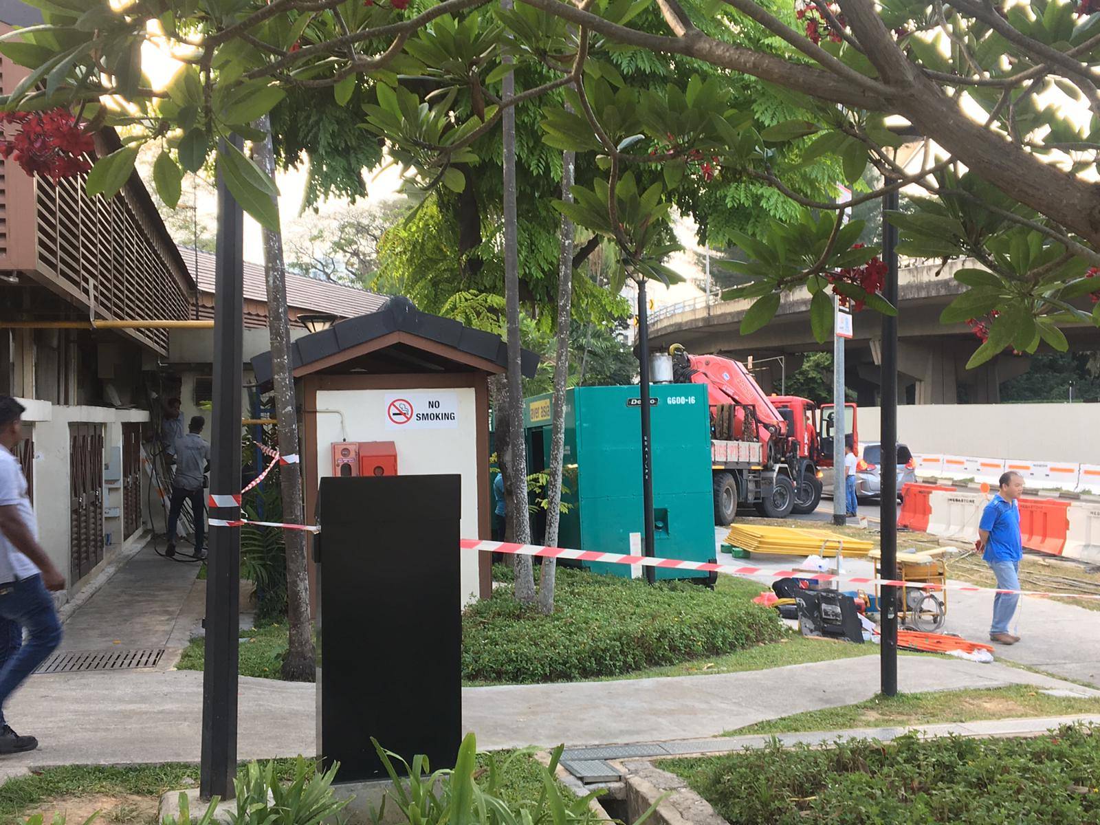 Newton food centre power outage 3