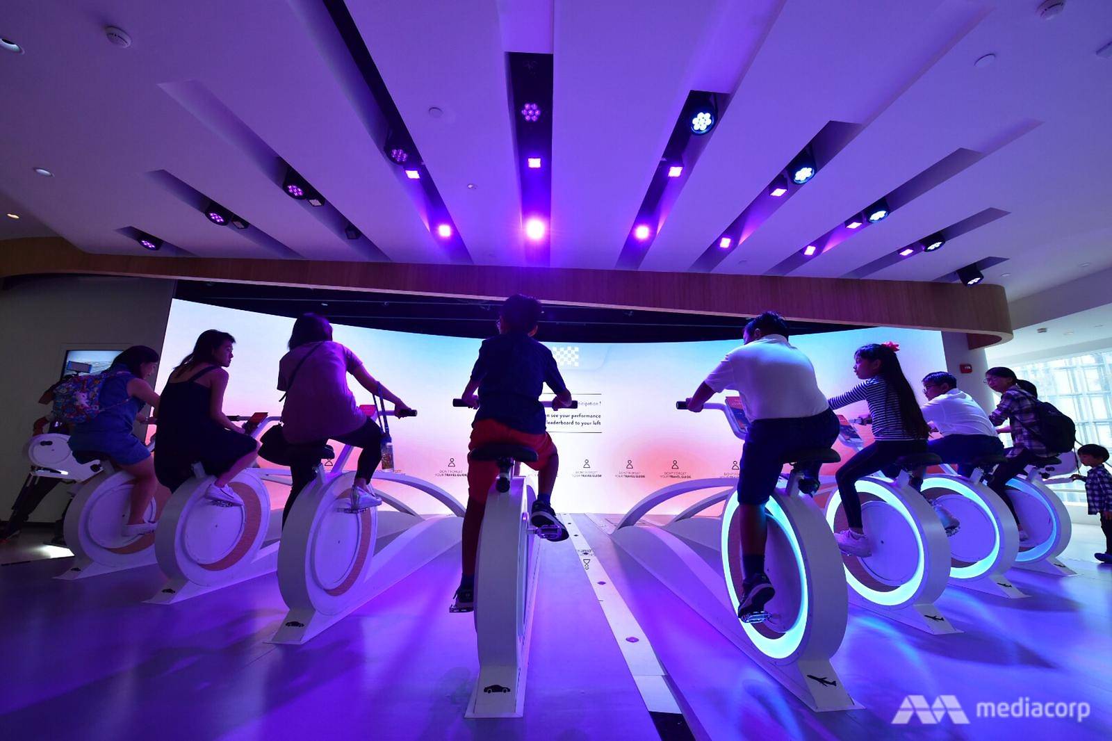 Jewel Changi Airport Changi Experience Studio - Game mimicking Porsche car and Boeing aircraft race