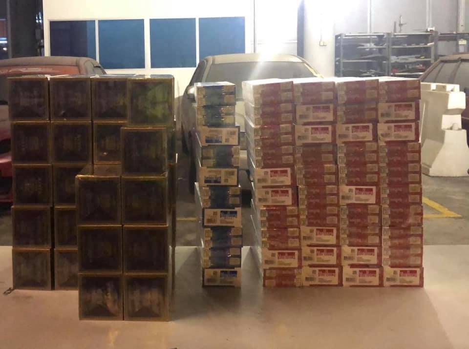 A total of 98 cartons of assorted duty-unpaid cigarettes uncovered in the checks by ICA officer