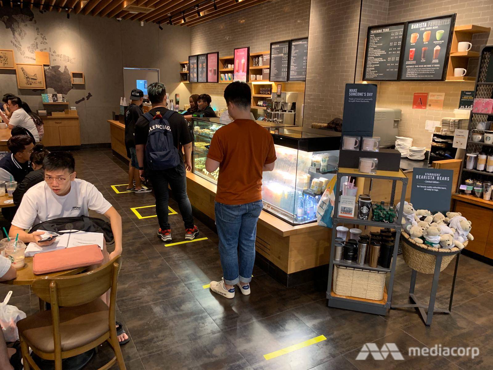 Safe distancing Starbucks