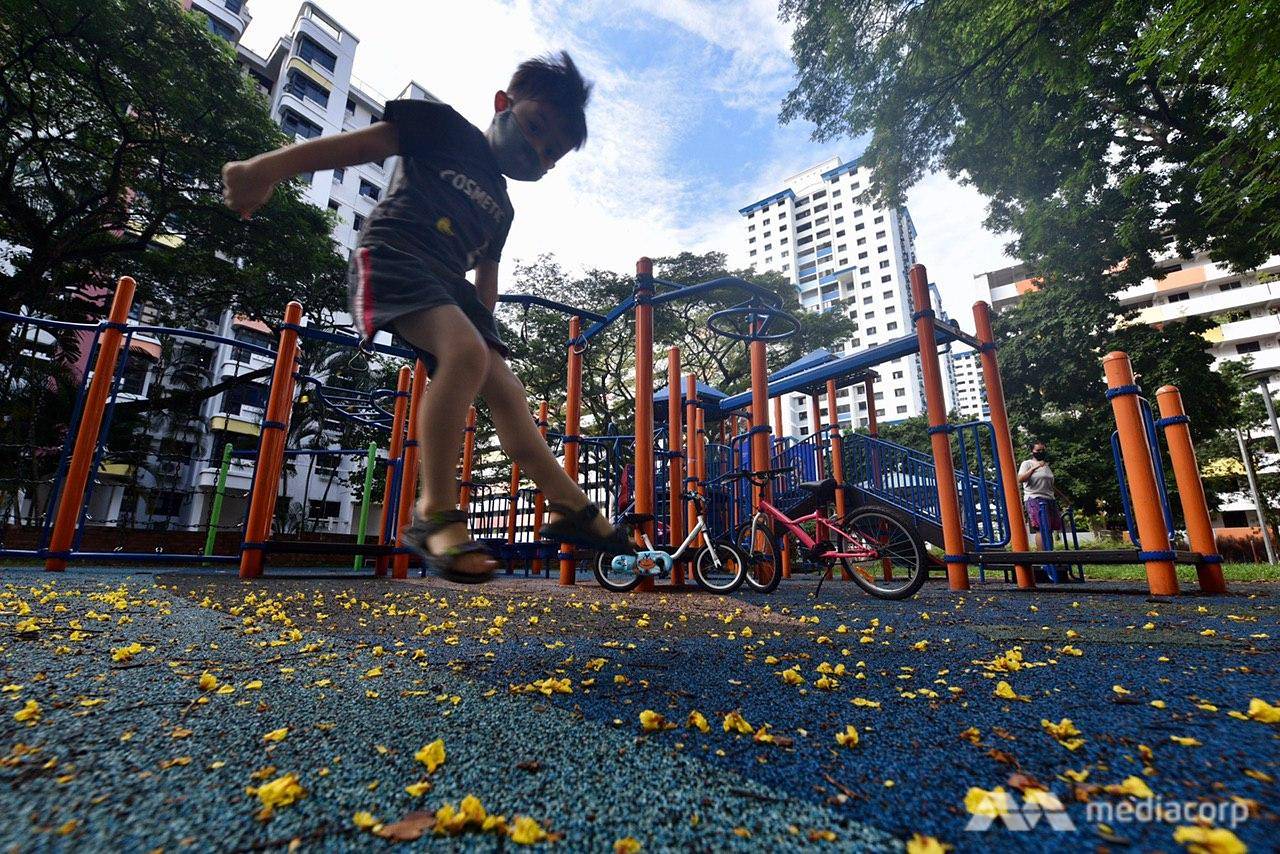 Singapore Phase 2 kid playing at playground
