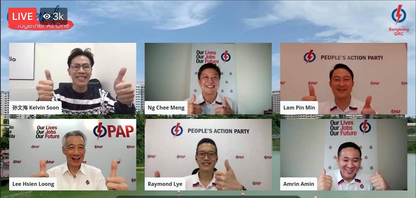 Sengkang GRC candidates' web chat session
