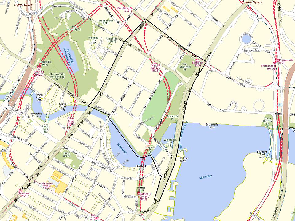 Map of the Special Zone around the Padang