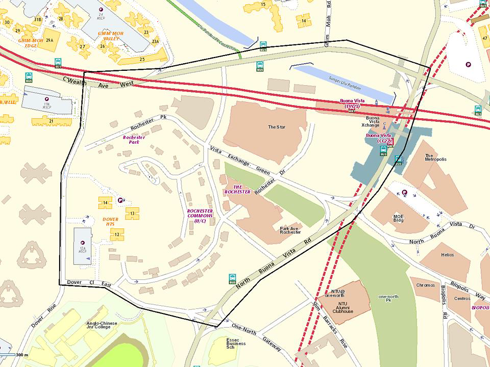 Map of the Special Zone around The Star Vista